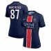 Paris Saint-Germain Joao Neves #87 Hjemmedrakt Dame 2024-25 Kortermet